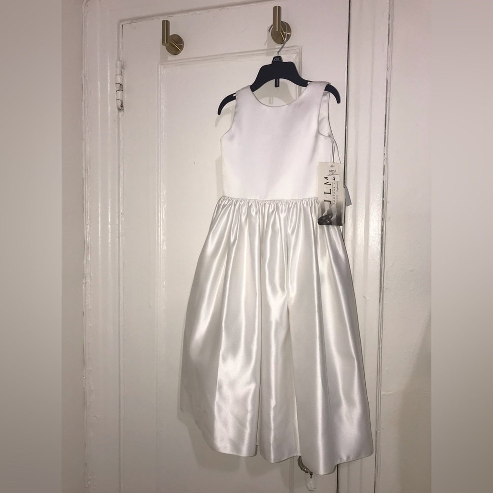 JLM Couture (NWT) - White Satin Formal / Wedding / Flower Girl Dress $16